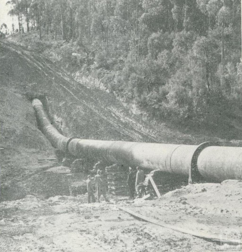 The Upper Yarra-Silvan Conduit, Upper Yarra Dam, 1954