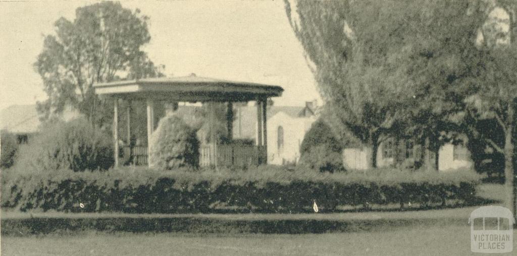 The Band Rotunda Gardens, Yallourn, 1961