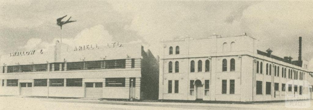 Swallow & Ariell Ltd, Port Melbourne, c1937