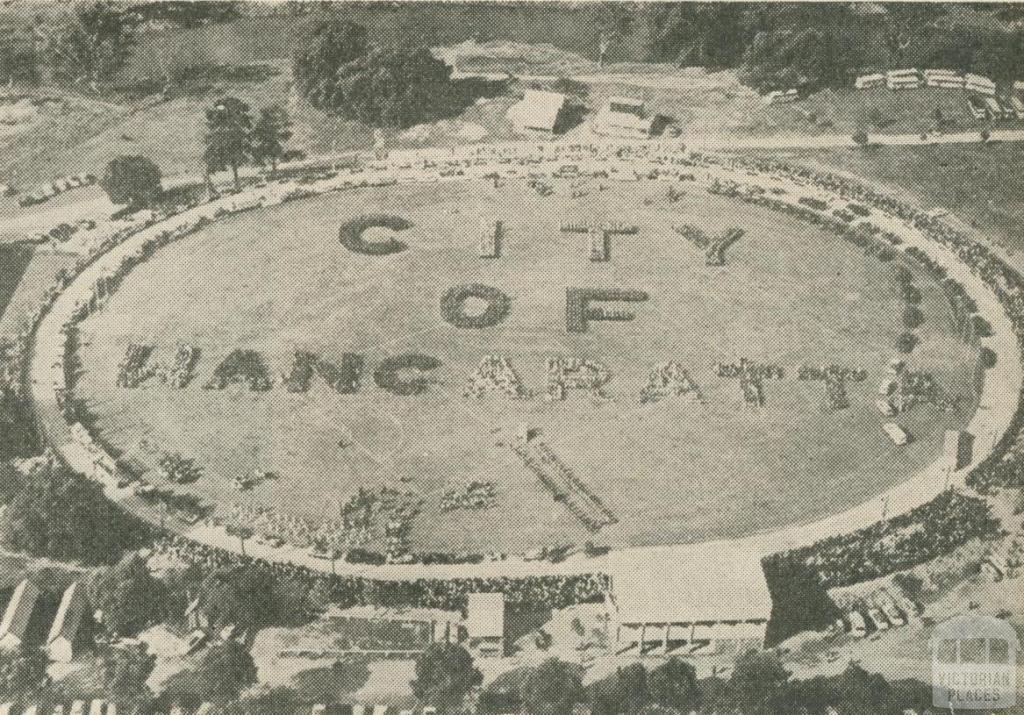 City of Wangaratta Tableau, Showgrounds, 1959