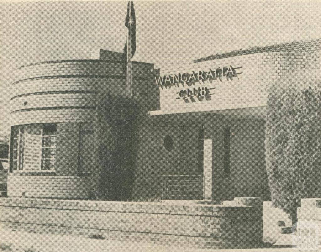 Wangaratta Club, Victoria Parade, 1960