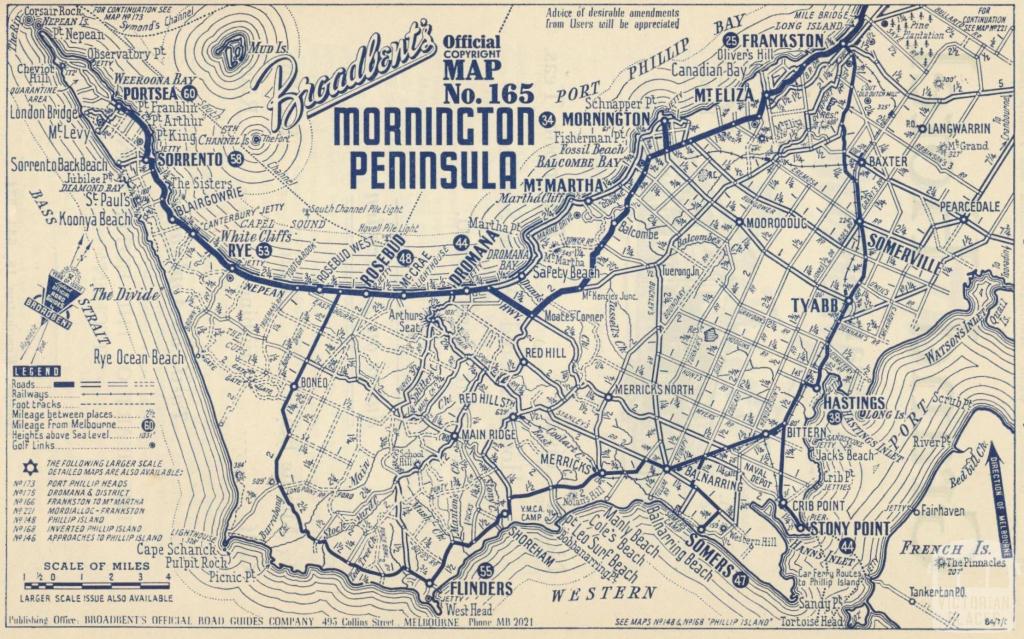 Map Of Mornington Peninsula Map Mornington Peninsula, 1949 | Victorian Places Map Of Mornington Peninsula Map Mornington Peninsula, 1949 | Victorian Places