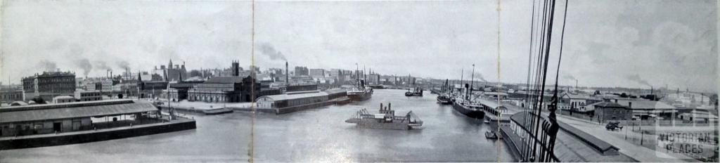 Panoramic view of Melbourne and the Yarra, 1900
