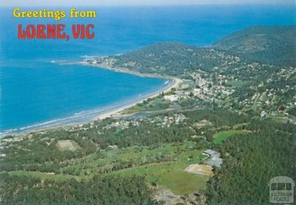 Aerial view of Lorne on the Great Ocean Road