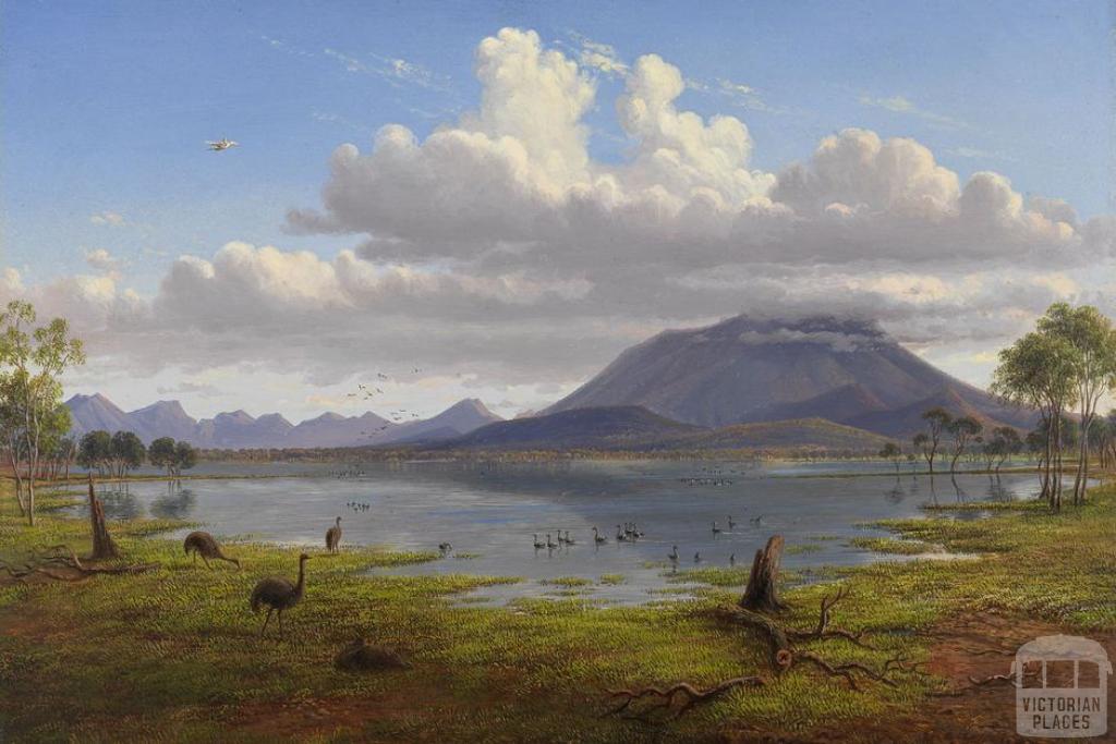 Mount William and part of the Grampians in West Victoria, 1865