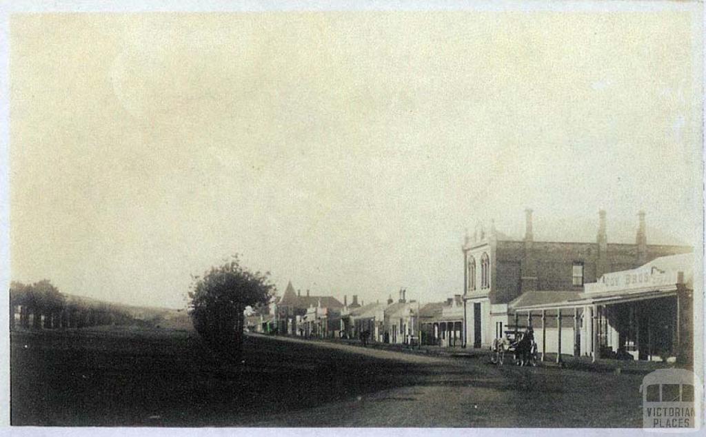 Main street stores, Terang, c1910