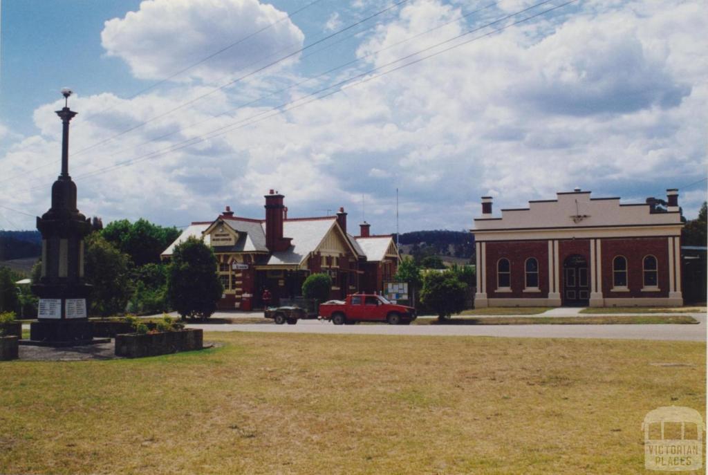 War Memorial, Post Office and Library, Bruthen, 1998