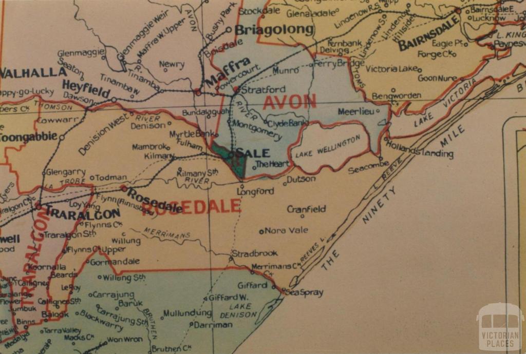 Rosedale shire map, 1924