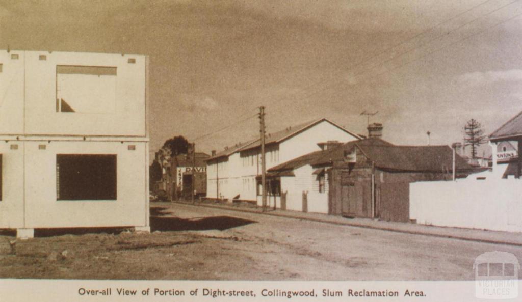 Collingwood slum reclamation area, 1956