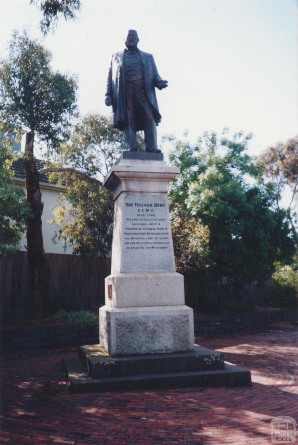 Sir Thomas Bent Statue, Nepean Highway, Brighton