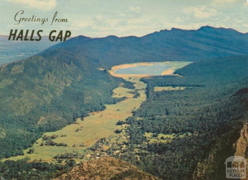 Halls Gap, Fyans Valley and Lake Bellfield from Mt Difficult Lookout