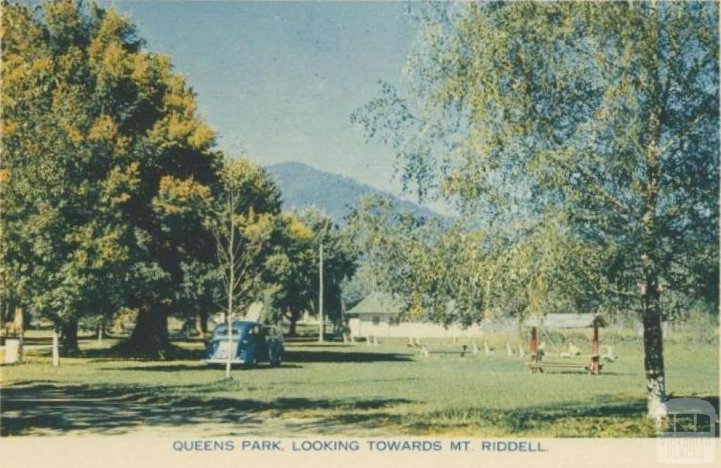 Queens Park, looking towards Mt Riddell, Healesville