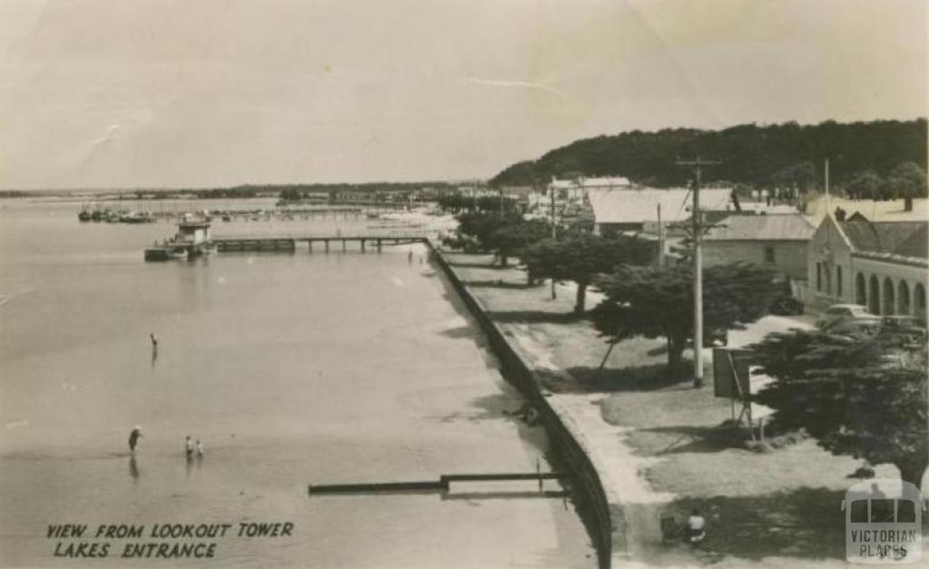 View from Lookout Tower, Lakes Entrance