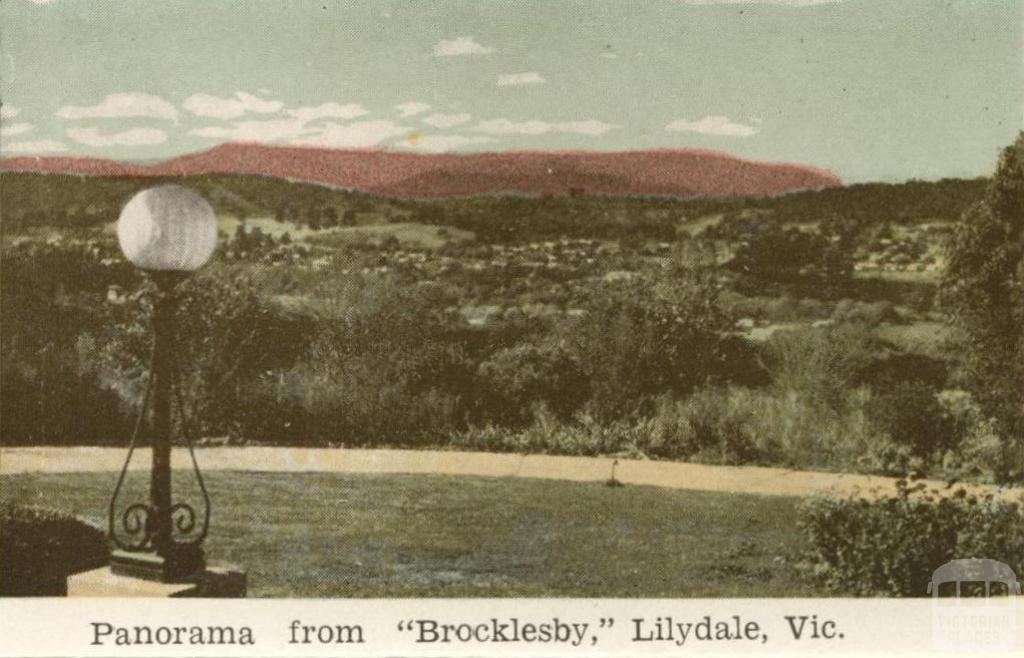 Panorama from Brocklesby, Lilydale, 1964