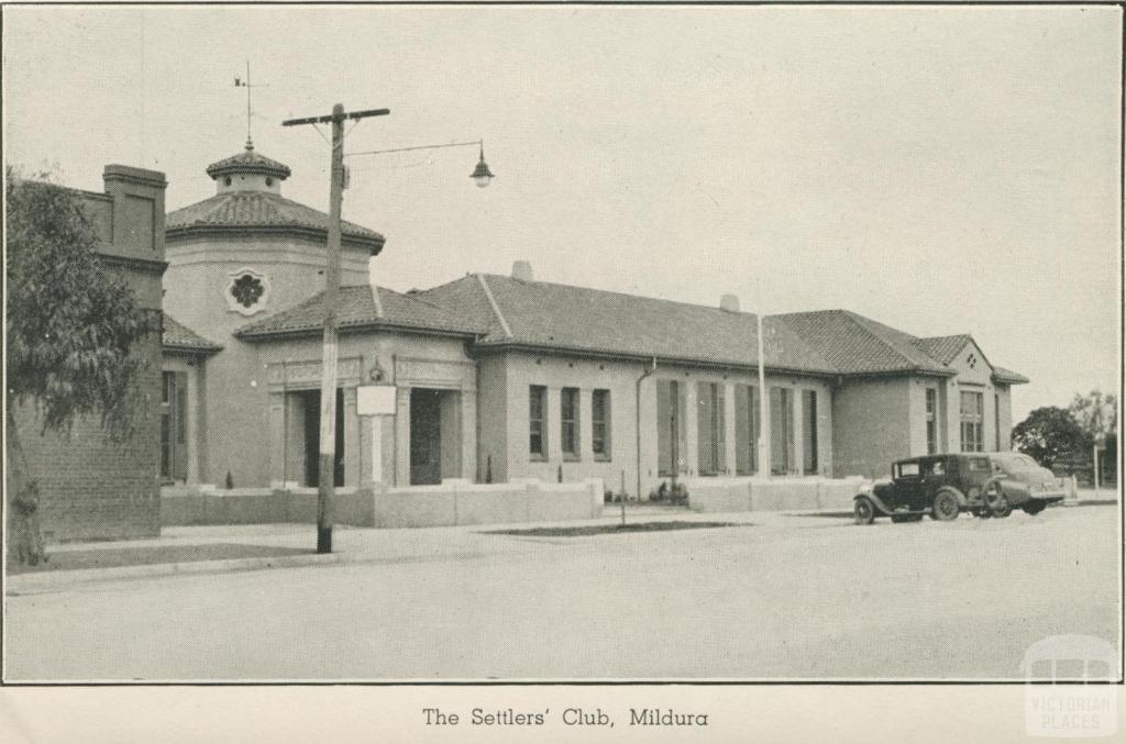 The Settlers' Club, Mildura, 1948