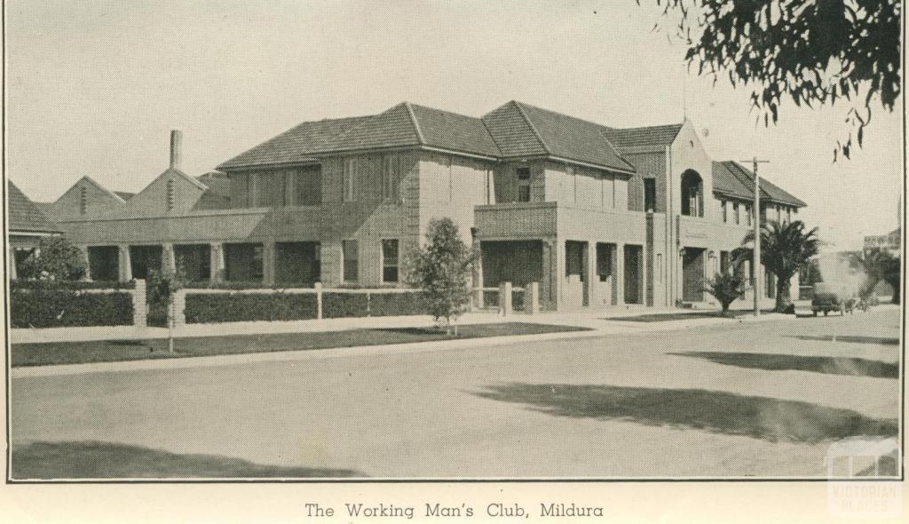 The Working man's Club, Mildura, 1948
