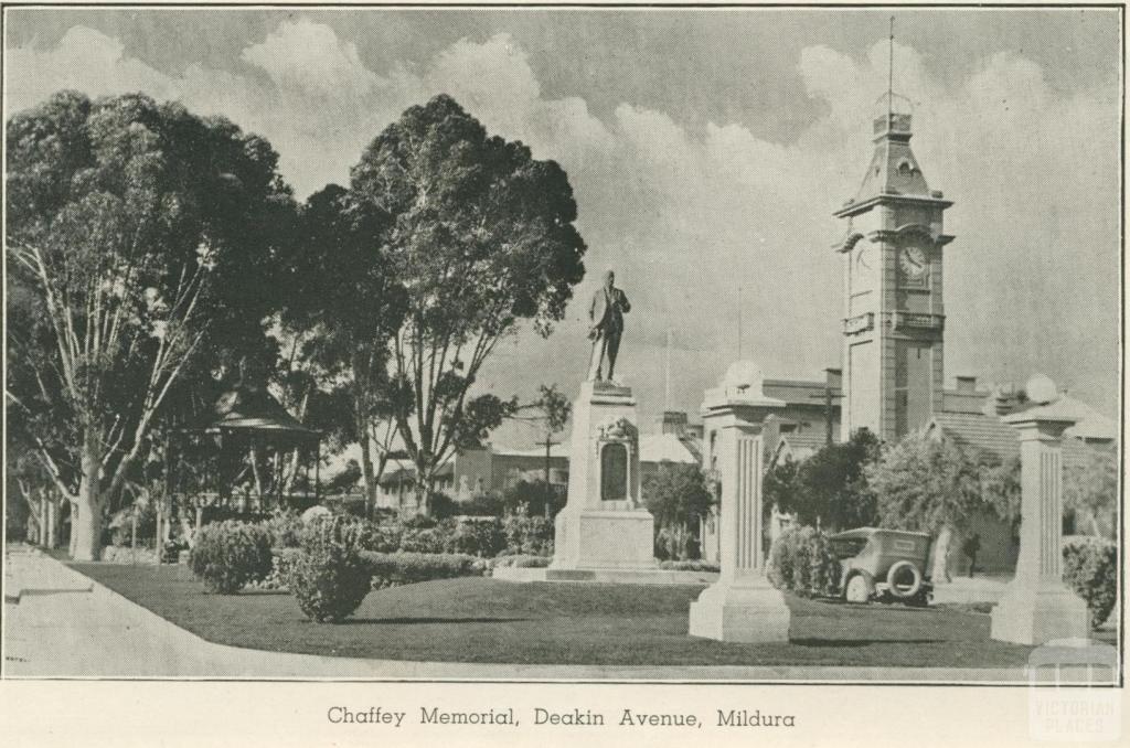 Chaffey Memorial, Deakin Avenue, Mildura, 1948