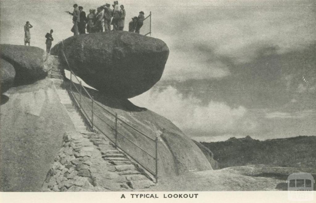 A typical lookout, Mount Buffalo, 1953