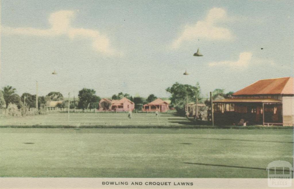 Bowling and Croquet Lawns, Orbost, 1948