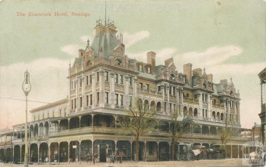 The Shamrock Hotel Bendigo, 1906