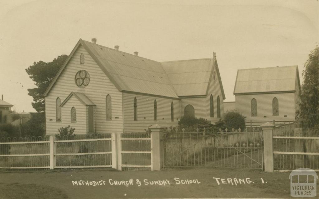 Methodist Church and Sunday School, Terang, 1915