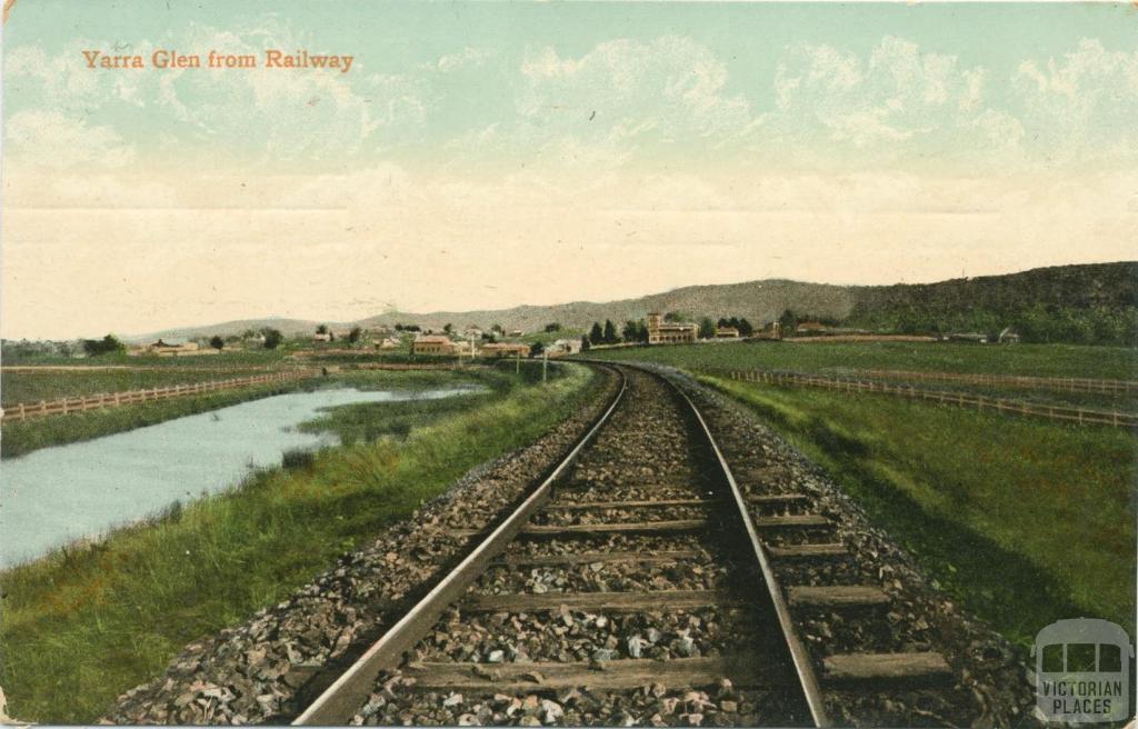 Yarra Glen from Railway, 1905