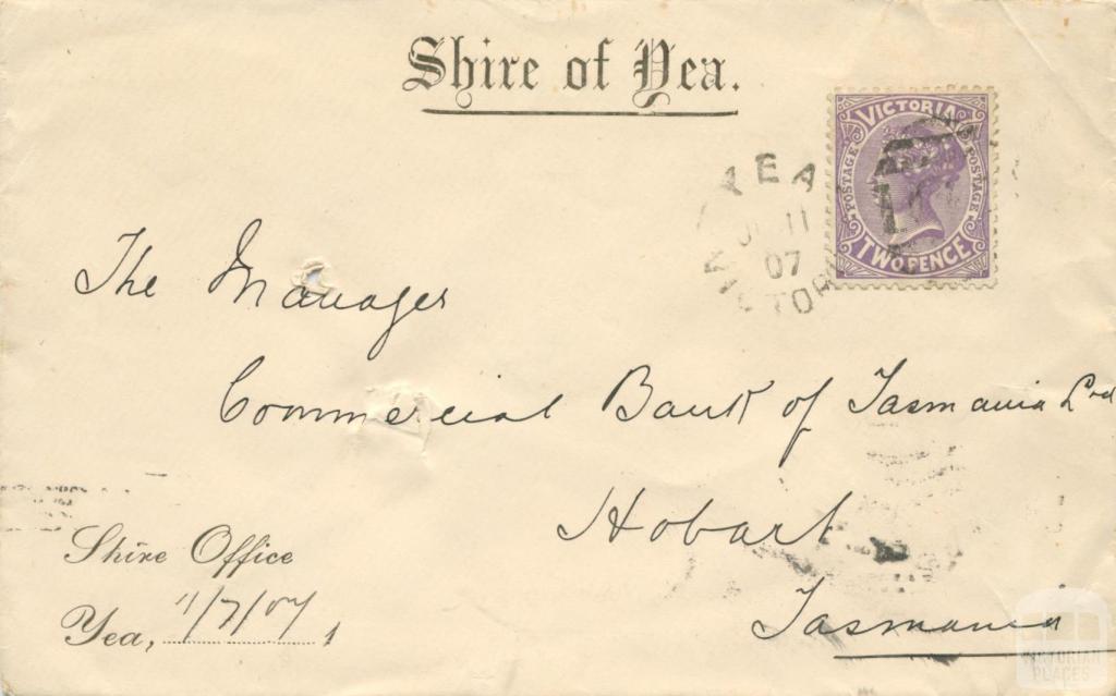 Shire of Yea, 1907