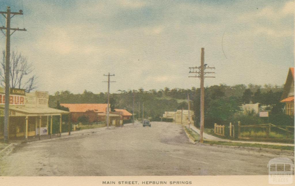 Main Street, Hepburn Springs, 1948