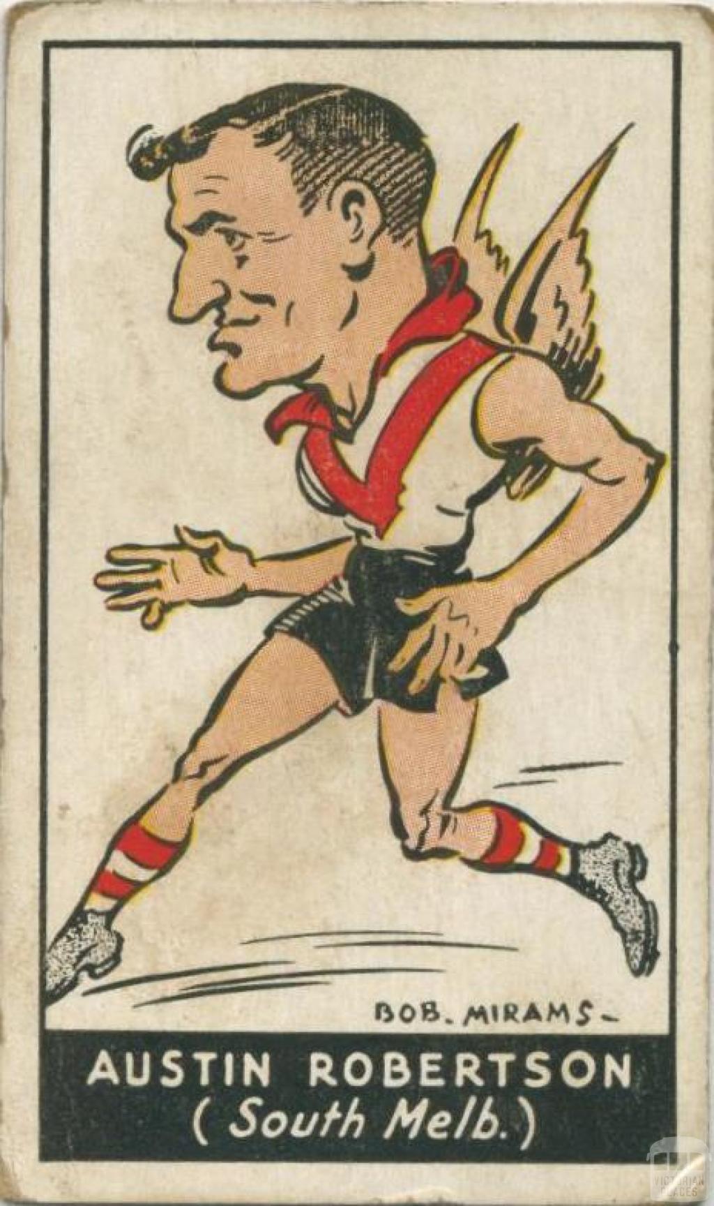 Austin Robertson, South Melbourne Football Club, Standard Cigarettes Card